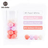 Let's make 50pcs Silicone Beads 12mm Eco-friendly Sensory Teething Necklace Food Grade Mom Nursing DIY Jewelry Baby Teethers