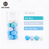 Let's make 50pcs Silicone Beads 12mm Eco-friendly Sensory Teething Necklace Food Grade Mom Nursing DIY Jewelry Baby Teethers